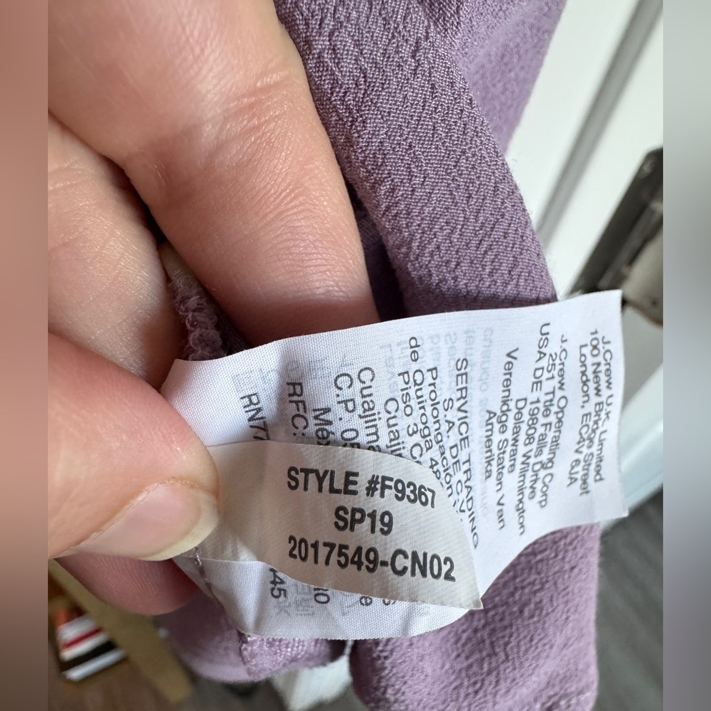 EUC Madewell Lilac Central Drapey Button Down Shirt, Size XL - Picture 11 of 11
